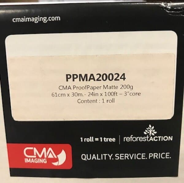 CMA Proof Papier semimatte 250 17"