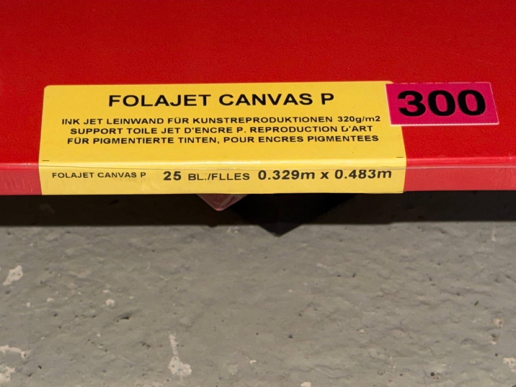 FOLAJET CANVAS P A3+ 320gsm (inkjet canvas)
