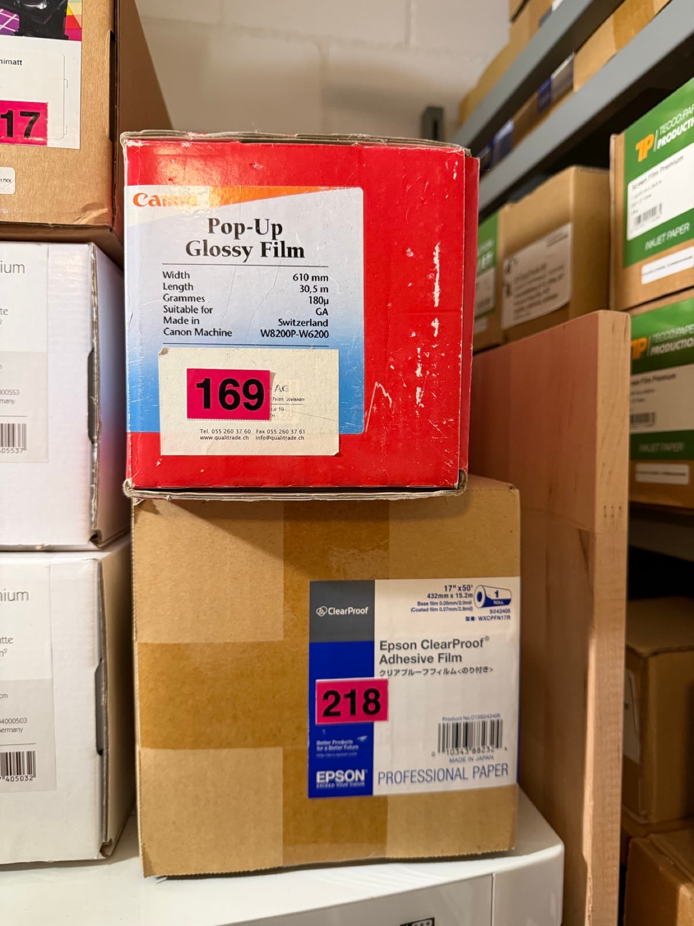 Pop-Up Glossy Film 610mm 180gsm (Canon W8200/W6200)