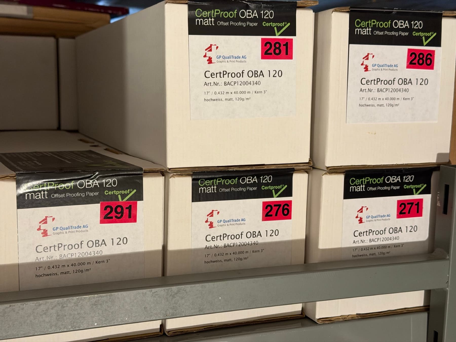 CertProof OBA 120 matt 17" 120gsm (40m roll)