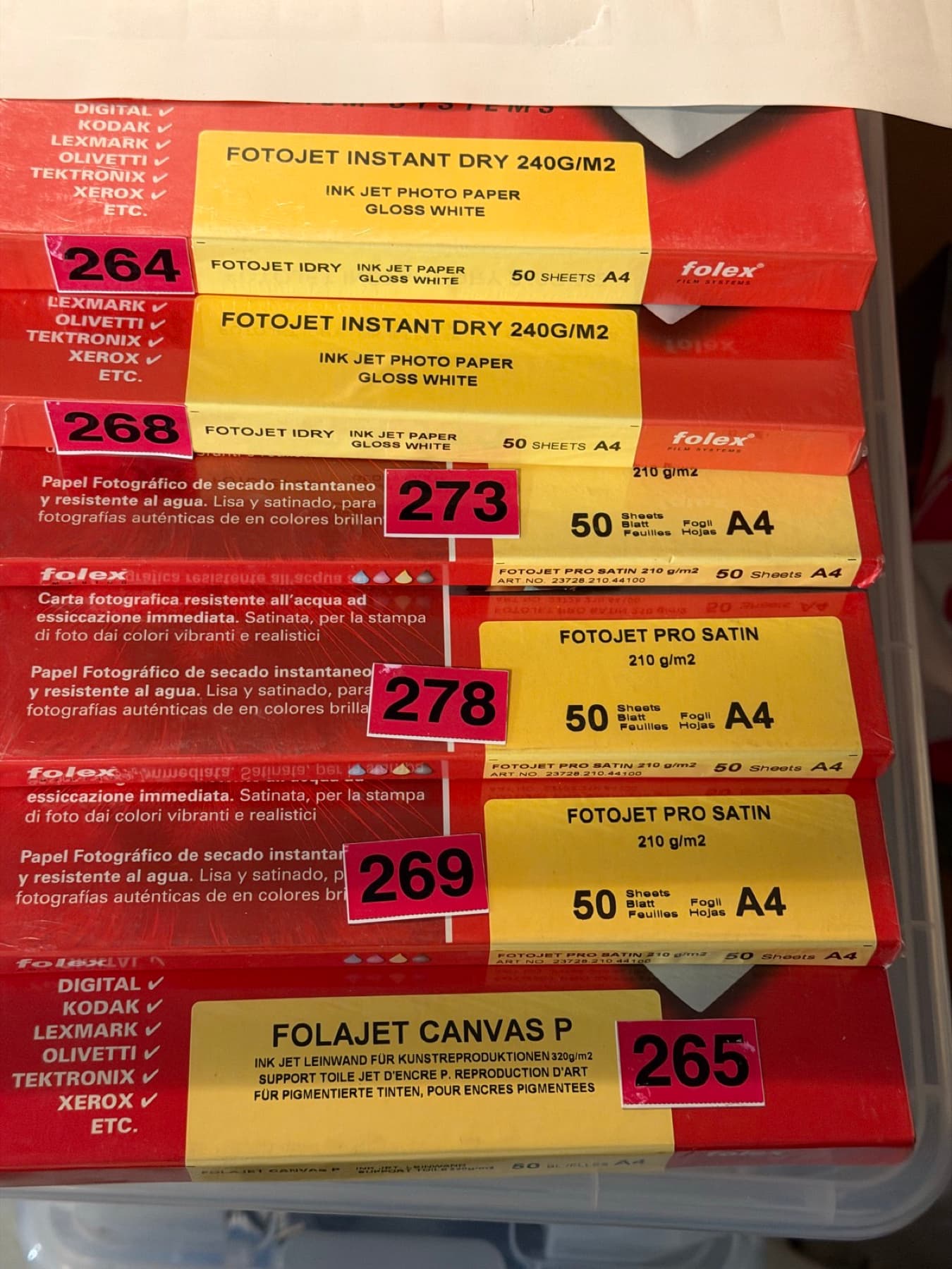 FOLAJET CANVAS P A4 320gsm (inkjet canvas)