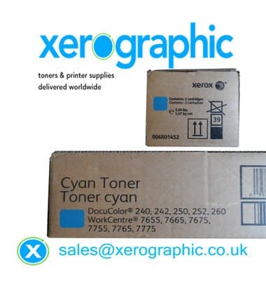 Cyan Toner 006R01452 (DocuColor 240-260 / WC 7655-7675)